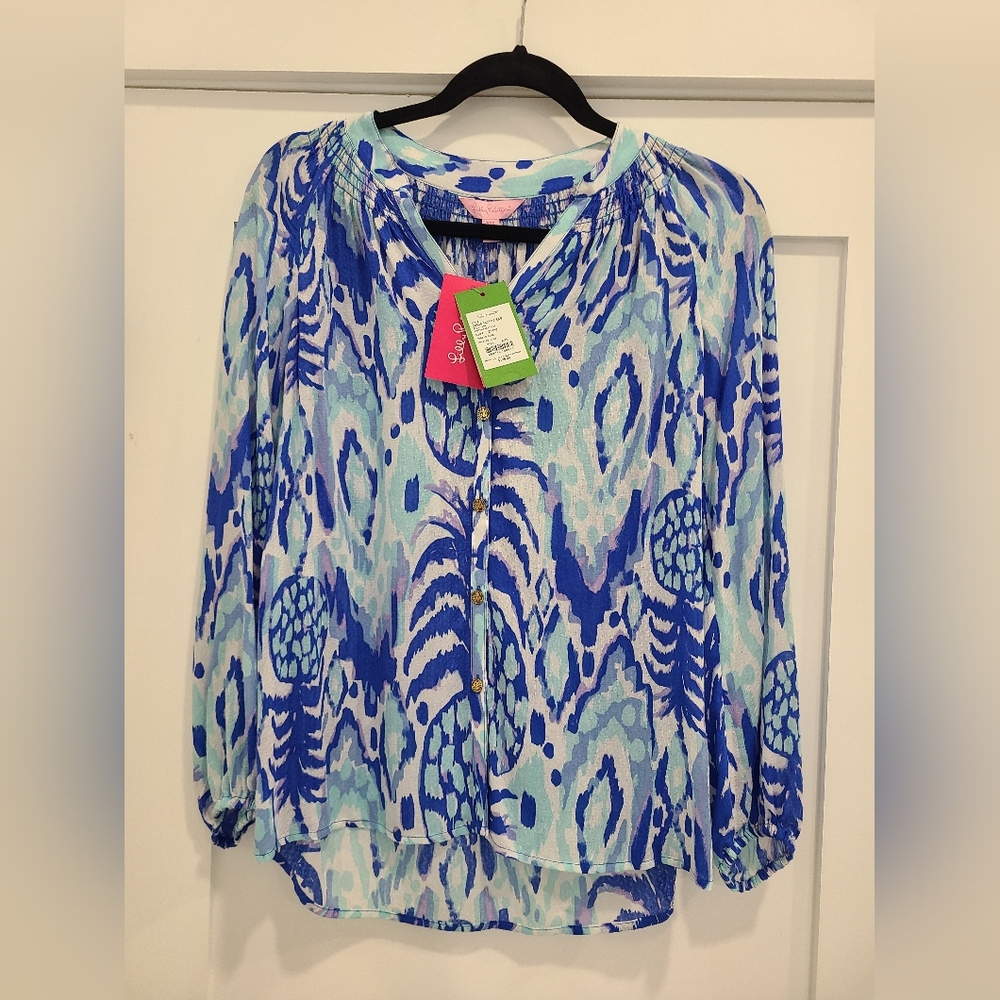 NWT Lilly Pulitzer Elsa Rayon Top